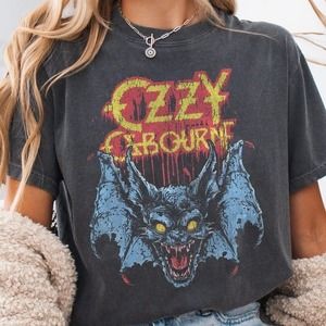 Ozzy Osbourne Rock Band Graphic Black Shirt
